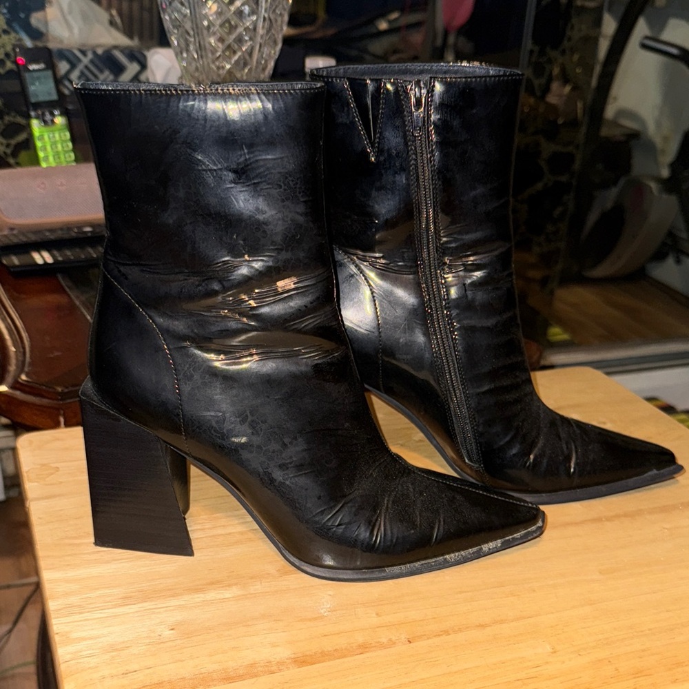 Jeffrey Campbell Black Heeled Boots